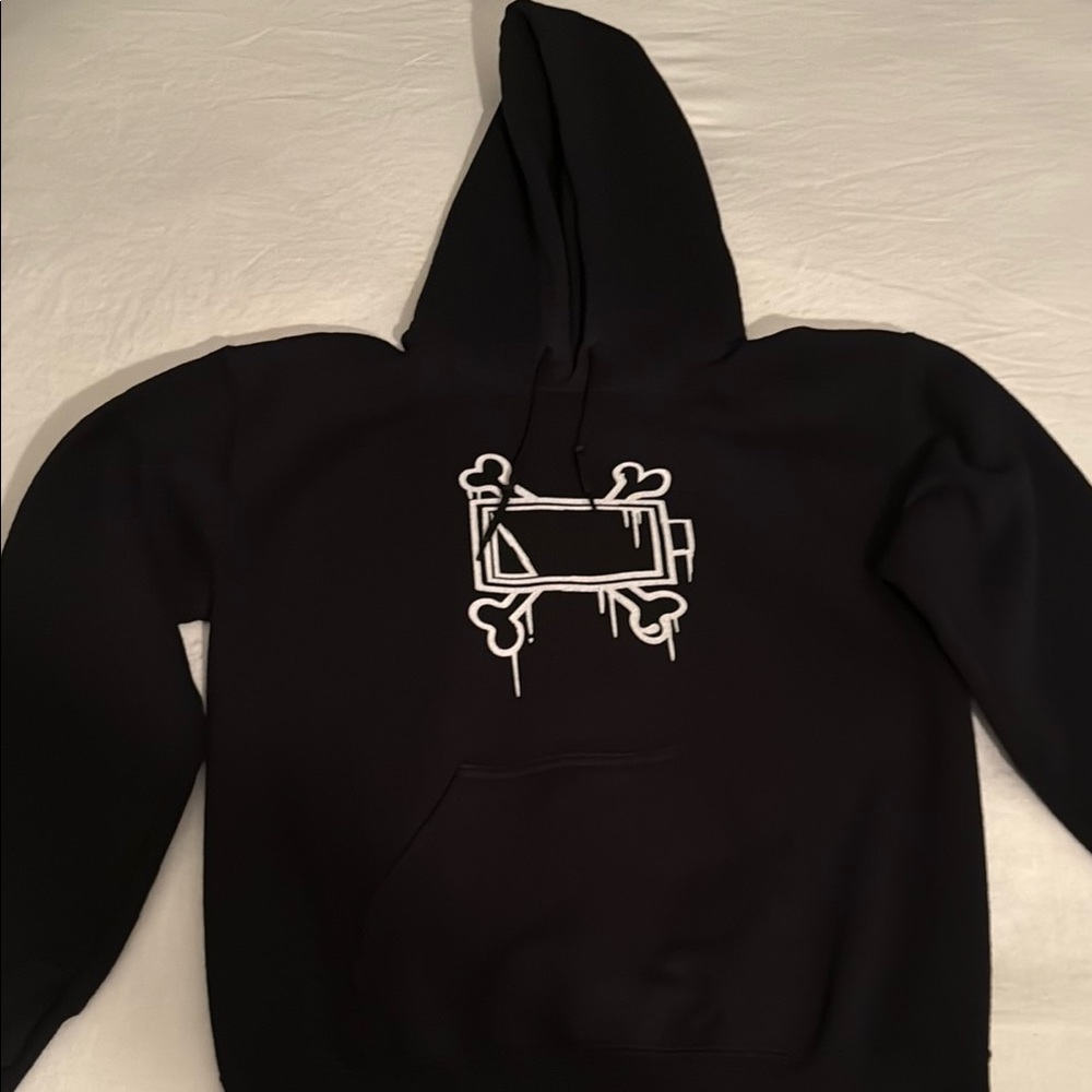 Black Graphic Hoodie